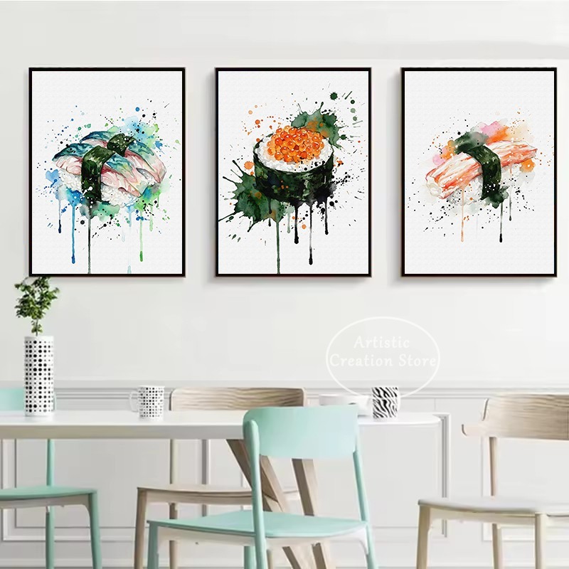 Watercolor Japanese Food Eel S - Japanese Lifestyle Food ulasan dan harga