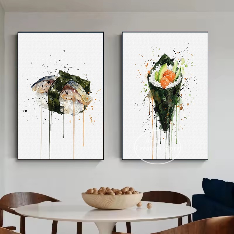 Watercolor Japanese Food Eel S - Japanese Lifestyle Food ulasan dan harga