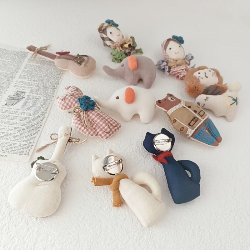 Handmade Cotton Linen Brooch 2 - Japan Lifestyle And Culture ulasan dan harga