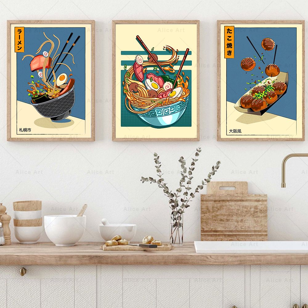 Japanese Style Poster Kitchen  - Japanese Lifestyle Food ulasan dan harga