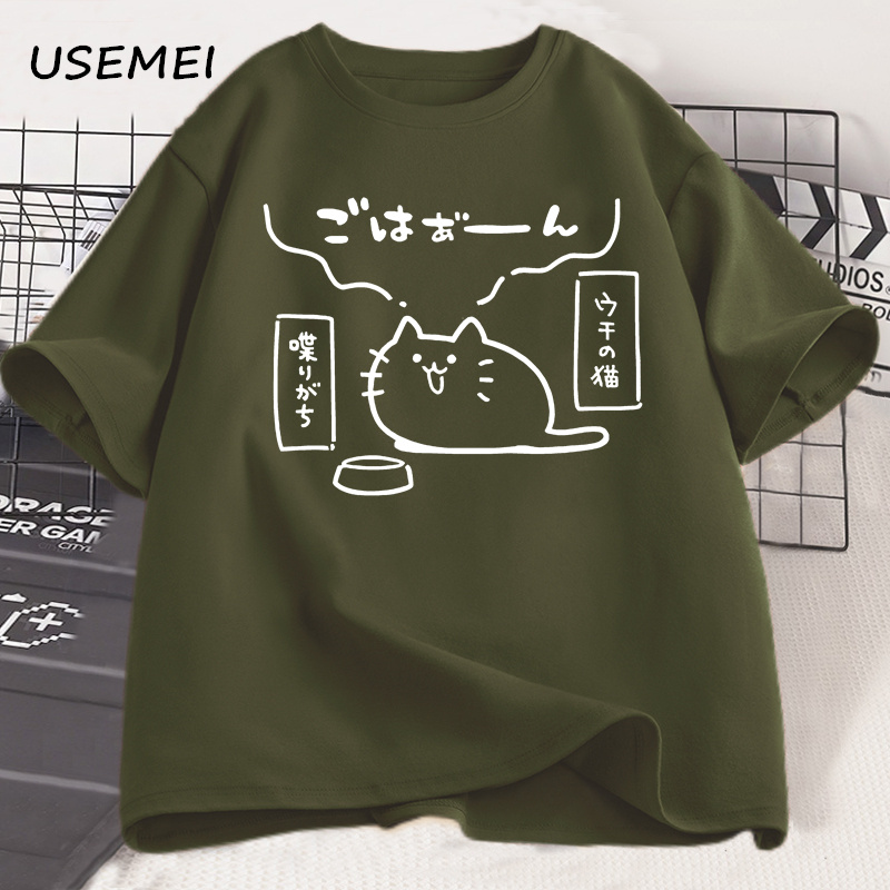 Japanese Style Cat Printed T S - Japan Lifestyle And Culture ulasan dan harga